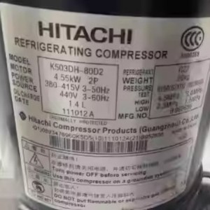 คอมเพรสเซอร์ทำความเย็นฮิตาชิ รุ่น K603DH-90D2 4.55 กิโลวัตต์ 2 แรงม้า ระบายความร้อนด้วยอากาศ สำหรับใช้งานในอุตสาหกรรม - Product Image 1