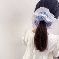 Nouveau serre-tête pour fille à pois floraux en dentelle, style campagne française, accessoire capillaire mignon