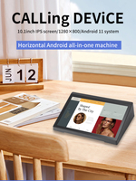 Tablette Android horizontale 8/10,1 pouces POE NFC à écran tactile 10 points pour utilisation en point de vente/restaurant/kiosque, Wi-Fi intégré, haut-parleur, 1-8 Go