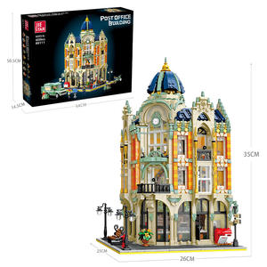 Jiestar 89111 <strong>Post</strong> <strong>Office</strong> Building Compatible Other Brands' Building Blocks Educational ABS Plastic Modern Buildings Model <strong>Toys</strong> - Product Image 5