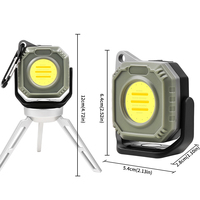 Lampe de travail LED rechargeable, portable, COB, magnétique, 5 modes, rotative à 180°, étanche IPX4, batterie 1200mAh, lumière du jour 5000K