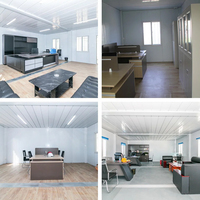 Vente en gros de maisons modulaires préfabriquées en conteneurs de 20 pieds à 2 étages, en kit, avec panneaux sandwich, pour bureaux, écoles, hôtels, hôpitaux