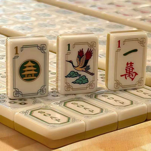In Stock Wholesale Travel Engraved Acrylic Luxury 160 <b>Set</b> New America <b>Mahjong</b> Tiles - Product Image 6