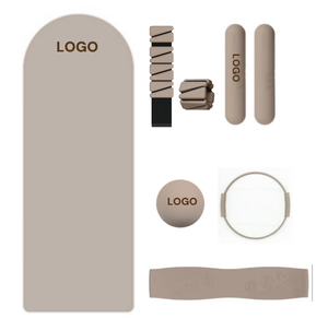 Customized Logo Barbell <b>Bar</b> Silicone Dumbbell Power Ring Yoga <b>Mat</b> Pilates Reformer Home Gym Fitness Set Yoga Pilates Accessories - Product Image 4