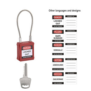 Candado Cilíndrico de Cobre y Nylon Elecpopular EP-8541 de 175 mm, Candado de Seguridad Industrial con Etiqueta de Codificación Láser y Etiquetas Colgantes - Product Image 2