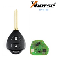 Clé de voiture Xhorse XKMQB1EN XE XS XN VVDI, télécommande universelle pour voiture, 3 boutons, mini clé, outil, télécommande noire avec capteur de puce