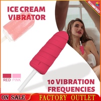 Eiscreme-förmiger Massage-Vibrator für Frauen mit Ein-Tasten-Steuerung 10 Vibrationsfrequenzen für Weibliche Masturbation Erwachsenen-Sexspielzeug