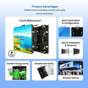 Système complet d'affichage LED pour location de scène 4m <span class=keywords><strong>x</strong></span> 3m, panneaux LED P2.6 P3.91, écrans d'affichage publicitaire extérieur - Product Image 2