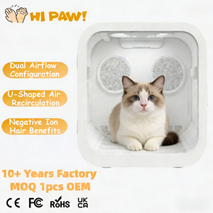 Asciugatrice Ecologica per Animali Domestici da 68L, Cabina in ABS per Toelettatura di Cani e <span class=keywords><strong>Gatti</strong></span>, Soffiatore per Pelo - Product Image 1