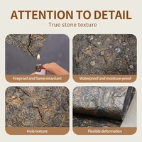 Paneles Decorativos de Piedra Flexible y Piedra Blanda para Paredes Interiores y Exteriores, Tablero Texturizado 3D para Decoración de Interiores y Exteriores