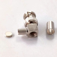 Belden 1694A câble 75ohm fil d'antenne électrique étanche rf coaxial BNC prise mâle sertissage connecteur à angle droit