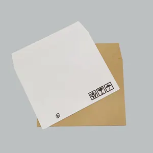 Atacado Saco De Papel Kraft Reciclável Sem Branqueamento Tampão Personalizado Papel Kraft Envelopes Ondulados