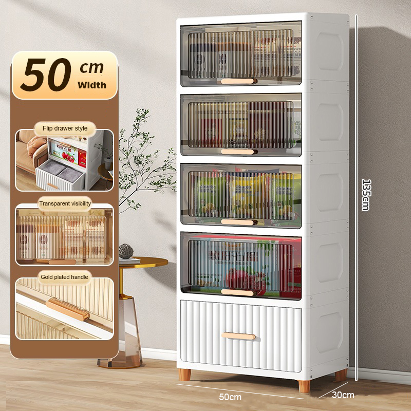 Cassetto chiaro nero + bianco largo 50cm