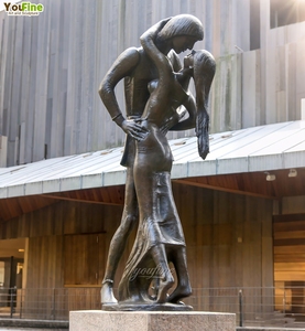 Statua in bronzo a grandezza naturale di <span class=keywords><strong>Romeo</strong></span> e <span class=keywords><strong>Giulietta</strong></span>, famosi innamorati, per esterni, di YOUFINE - Product Image 3