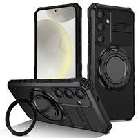 Étui de téléphone avec support magnétique rotatif pour Samsung S24 PLUS S23FE S22U S21, coque de protection