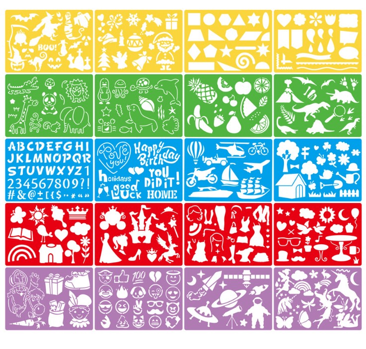 Экологически чистый полипропиленовый шаблон для рисования