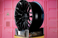 Jantes monobloc en alliage d'aluminium forgé 5x114.3, 20-24 pouces, design à déport profond, finition noire, jantes sport performance