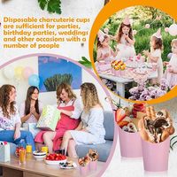 Gobelet jetable en papier pour frites, gaufres, chips de maïs, boîte de rangement alimentaire, tasse à café jetable