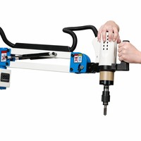 Machine de taraudage électrique universelle à bras flexible, contrôlée par PLC, haute précision, pour la réalisation de filetages internes M36, garantie 1 an
