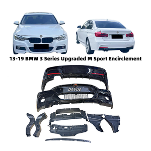 Parachoques Delantero y Trasero Deportivos Versión M Mejorados para Serie 3 F30 <span class=keywords><strong>2013</strong></span>-2019, Plástico, Recién Fabricados - Product Image 1