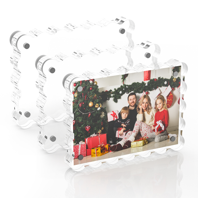 Custom Magnetic Photo Frame Picture Display Clear 5x7 Acrylic Photo Frame