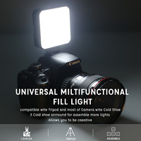 Lampe vidéo bicolore W64 LED tiktok Caméra en direct Caméra vlog portable Éclairage photo et vidéo ultra lumineux