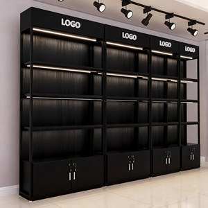 Customized <strong>Wooden</strong> Gondola Supermarket <strong>Shelf</strong> Single Sided Display Rack Pharmacy Convenience Store Display Rack - Product Image 4