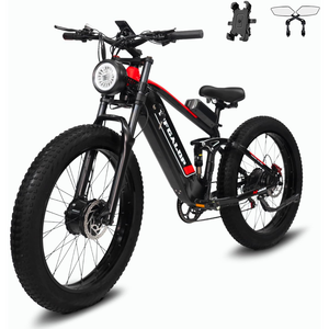 จักรยานเสือภูเขา Tifgalop ES28Pro มอเตอร์คู่ 1000W แบตเตอรี่ 52V 22Ah ปีนขึ้นเนินได้ 40% ระยะทาง 65 ไมล์ รับน้ำหนักได้ 550 ปอนด์ รุ่น 1 Tifgalop ES28 - Product Image 5