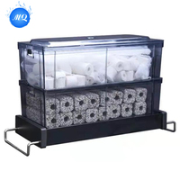 Boîte de filtration d'aquarium multi-étages écologique avec bac de récupération, éponge filtrante et filtration mécanique et biologique efficace pour l'extérieur