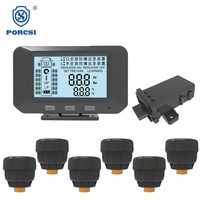 Système de capteurs TPMS pour camions Porcsi, 203 psi, roues externes, avec une autonomie de batterie de 5 ans et une garantie d'un an pour une utilisation sur remorque