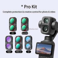 Kit de filtres pour Osmo Pocket 4pro : filtre UV, filtre CPL, filtre de diffusion noir, filtre VND, filtre nuit naturelle, fabriqué en usine