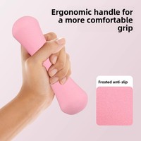Beenvormige gietijzeren dumbbells dames fitnessapparatuur voor thuis, solide mini-set yoga & workout lichaamsvormende training