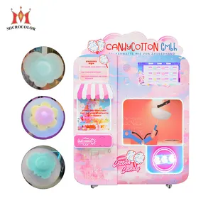 Large Commercial Full Automatic Cotton Candy Making Machine Cheap New Professional Coin Operated Smart Cotton Candy Machine