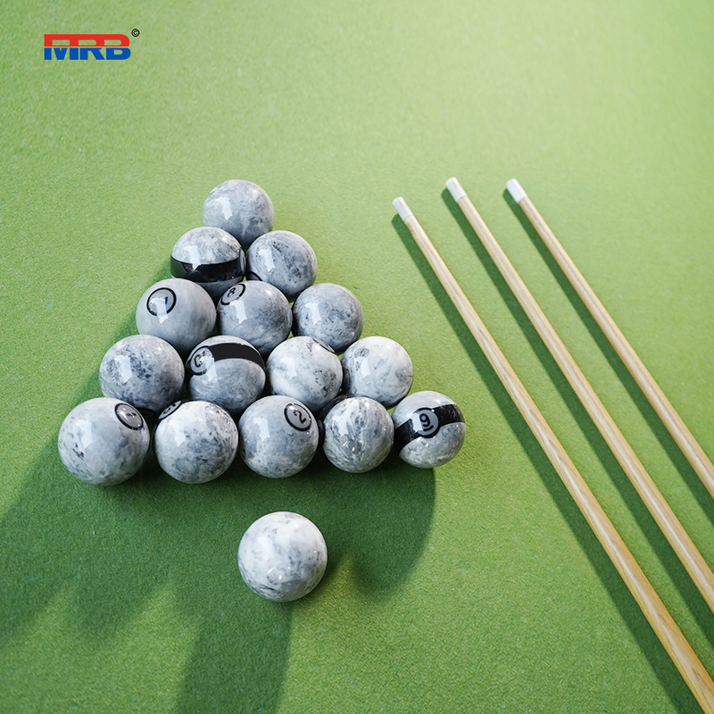 Complete 16 Balls Billiard Set Marble