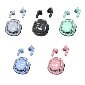 Écouteurs sans fil intra-auriculaires Bluetooth Air39 Air <span class=keywords><strong>39</strong></span> personnalisés multicolores, transparents, avec écran LED tendance, coque <span class=keywords><strong>en</strong></span> cristal, pour <span class=keywords><strong>le</strong></span> gaming - Product Image 2