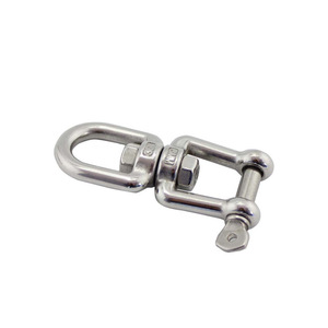 RICHWITS Stainless Steel Swivel Shackle 10 Mm Bar Diameter With Screw <b>Collar</b> <b>Pin</b> For Rope Connection - Product Image 2
