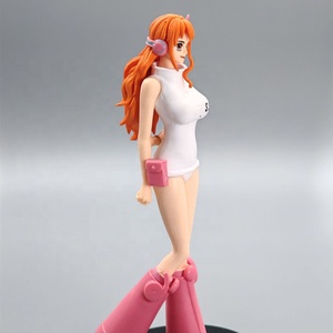 Ventas calientes 6 estilos Egg Head Island One Pieced <span class=keywords><strong>Luffy</strong></span> Zoro Sanji Nami Beautiful Girl Standing Posture Figuras de acción - Product Image 6