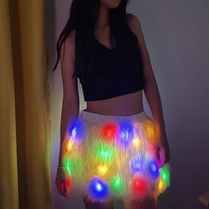 Nouvelle jupe sexy à LED, jupe en laine lumineuse, jupe en fourrure sexy pour femmes / robe - Product Image 6