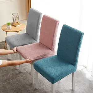 Colorful thick velvet polar fleece knitted fabric stretch spandex elastic chair cover seat covers