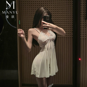 ชุดนอนซีทรูเซ็กซี่ Man Yu แบบเปิดหลัง โชว์สัดส่วน คอวีลึก ไม่ต้องถอดออก - Product Image 3