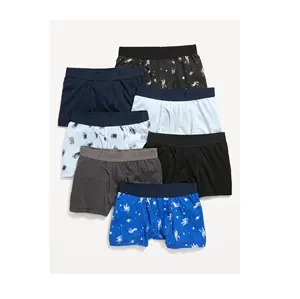Export Quality 95 Percent Cotton 5 Percent Elastane Knitted Single Jersey 165 GSM Boys Knit Stretch Boxer Briefs