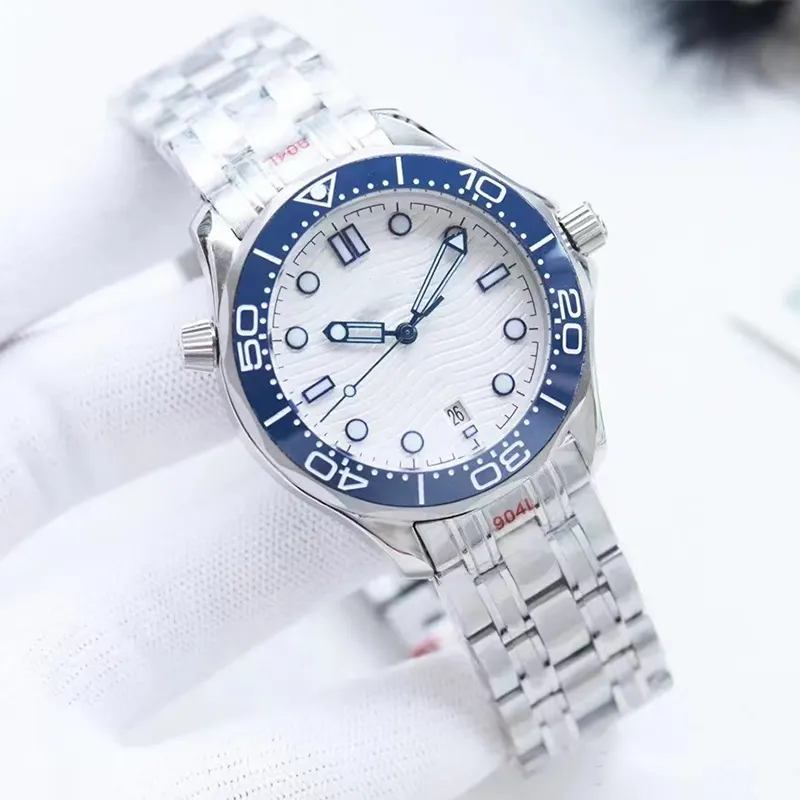 3A Quality Wrist Watch Brands Silver Stainless Steel Luminous Good Automatic Mechanical Movement Pocket Watch Sport Watch