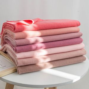 Bufanda de invierno 2026 al por mayor con tacto de cachemira para mujer, chal suave de lujo personalizado estilo coreano, venta directa de fábrica - Product Image 2