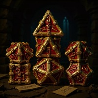 Set de 7 dés à crânes DND multiformes pour jeux de rôle, Dungeons & Dragons, COC, jeux de société, échecs/cartes