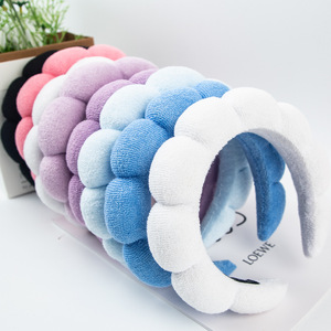 Bandeau torsadé en peluche couleur unie pour femme, usage quotidien, en tissu, haute élasticité, accessoire pour cheveux - Product Image 4