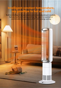 Hot Bán Trung Quốc Nhà Máy 2 Trong 1 Mát Nóng Không Cánh Người Hâm Mộ Nóng Điều Khiển Từ Xa Bệ Thông Gió Quạt Sàn Di Động - Product Image 6