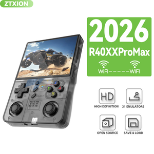เครื่องเล่นเกมพกพา R40XX Pro Max หน้าจอแนวตั้ง 4.2 นิ้ว รองรับ Wi-Fi แบตเตอรี่ 4500mAh พร้อมเกมในตัว 10000 เกม สำหรับการใช้งานแบบพกพา - Product Image 2