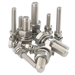 304 thép không gỉ Carbon thép Hex đầu bu lông và NUT Assortment Kit mở rộng din933 Hex bu lông Threaded rods m3m4m5m6m8m10m12 - Product Image 3