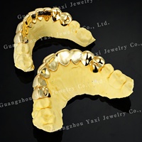 Grillz dentaire mat 100% personnalisé en usine, en argent sterling S925 et or jaune massif 10K 14K 18K, style Hip Hop, unisexe, tierce marque