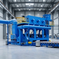 Ligne de sablage, peinture et séchage de profilés en acier H pour chantier naval clé en main, OEM personnalisé